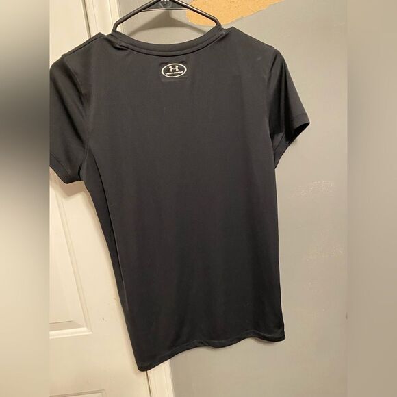 Black Under Armour Heat Gear T-Shirt Size Large - Picture 2 of 3